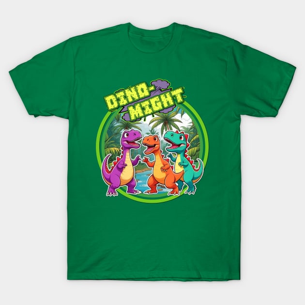 Dino-Might T-Shirt by David Hurd Designs